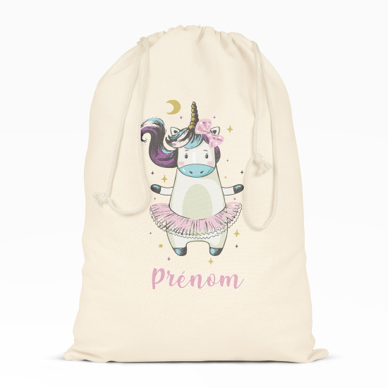 Bolsa de hilo personalizada - Bailarina unicornio