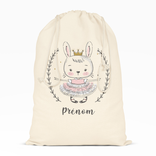 Bolsa de hilo personalizada - Conejita bailarina