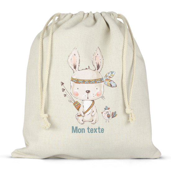Bolsa de hilo personalizada - Conejo indio