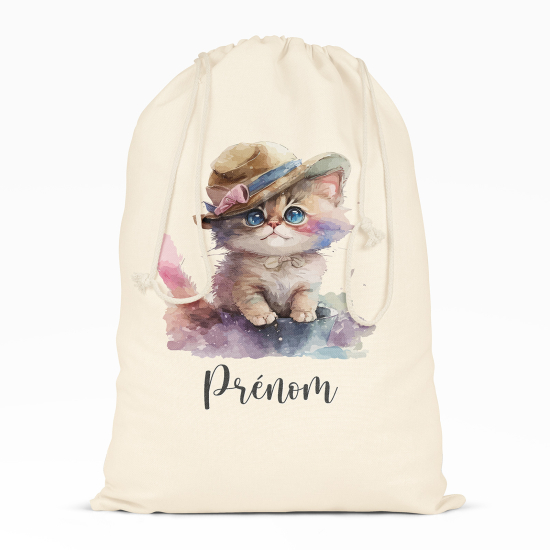 Bolsa de hilo personalizada - Gatito