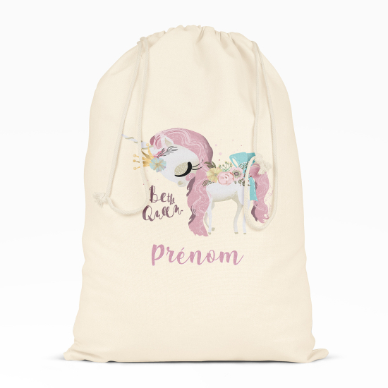Bolsa de hilo personalizada - Unicorn Sé la reina
