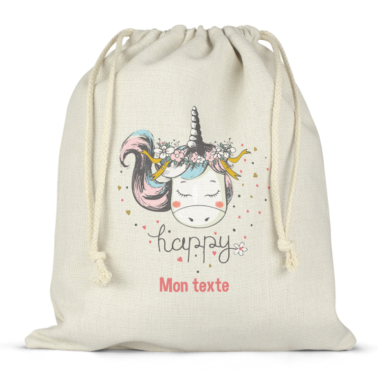 Bolsa de hilo personalizada - Unicornio