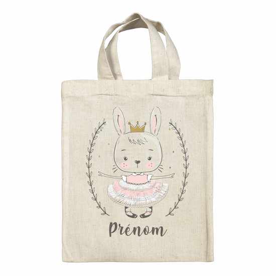 Bolsa de Pascua personalizada - Bailarina de conejo