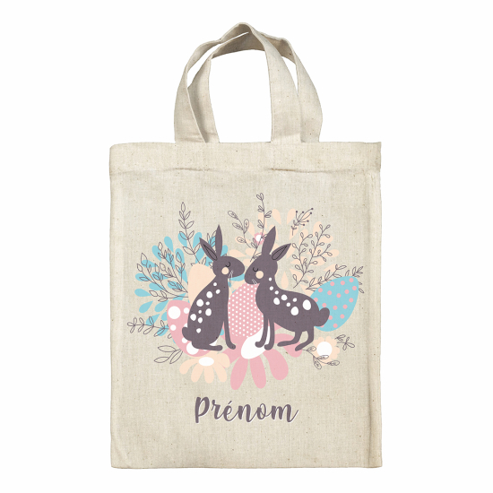 Bolsa de Pascua personalizada - Huevos de conejos