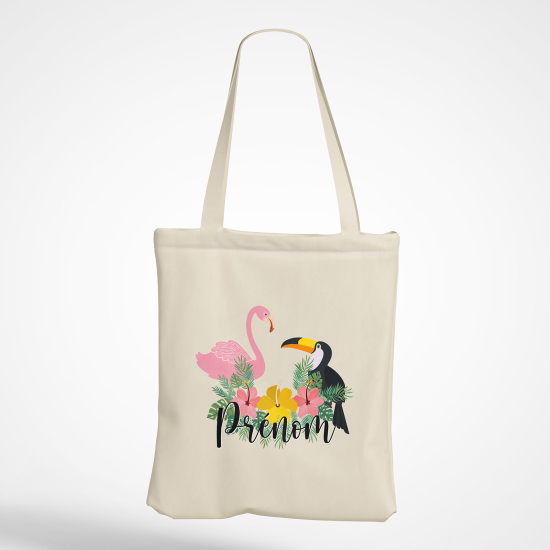 Bolsa personalizada - Flamenco rosa tucán