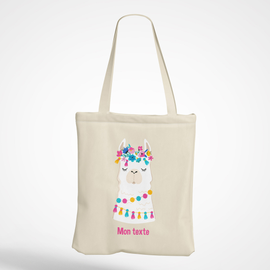 Bolsa personalizada - Lama flores