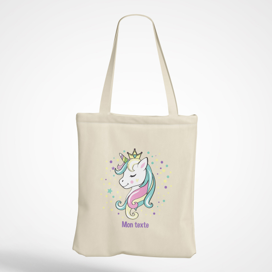 Bolsa personalizada - Princesa unicornio