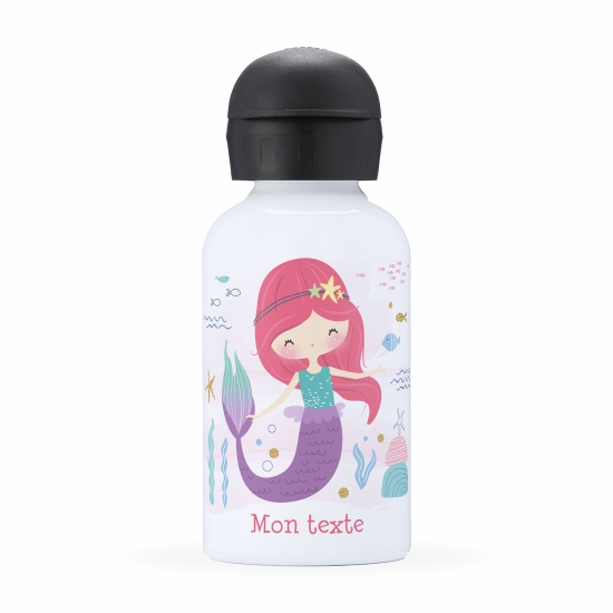 Cantimplora isotérmica personalizada para niños - Sirena océano