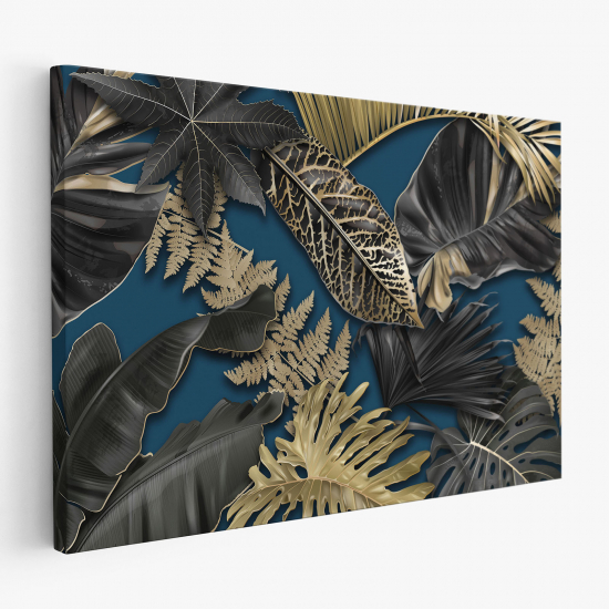 Cuadro en Lienzo - Hojas Tropicales