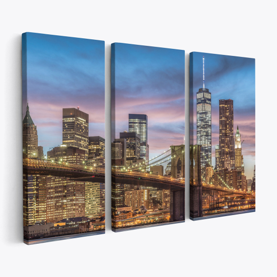 Cuadro tríptico - Nueva York
