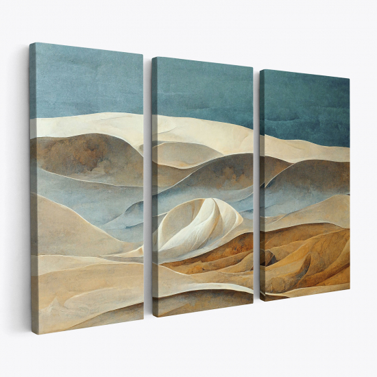 Cuadro tríptico - Paisaje desértico