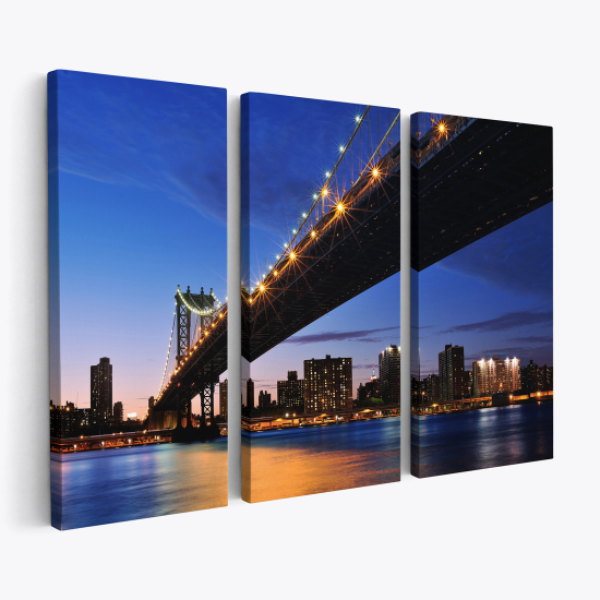 Cuadro tríptico - Puente Nueva York