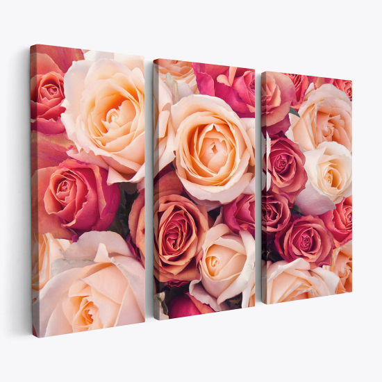 Cuadro tríptico - Rosas