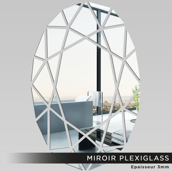 Espejo acrílico plexiglás - Ovalado