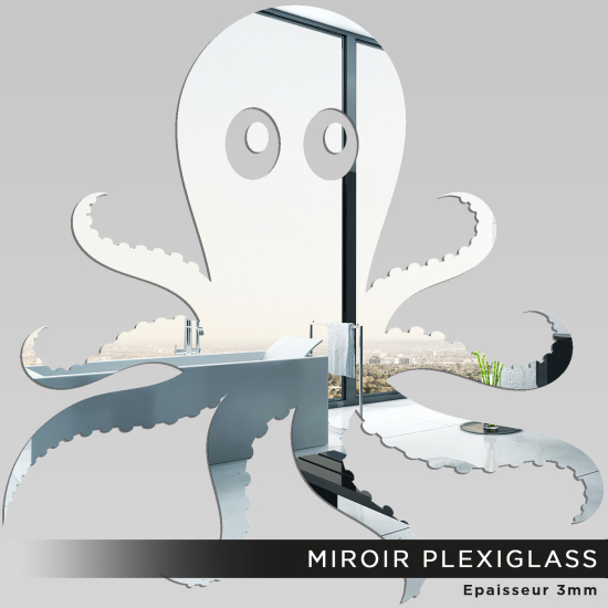 Espejo acrílico plexiglás - Pulpo