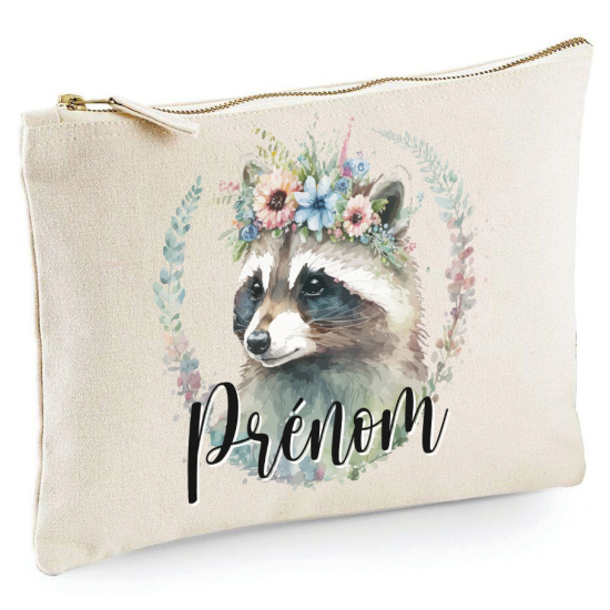 Estuche / Bolsa - Nombre Mapache