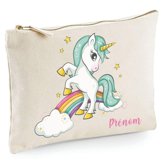 Estuche / Bolsa - Unicornio arcoíris