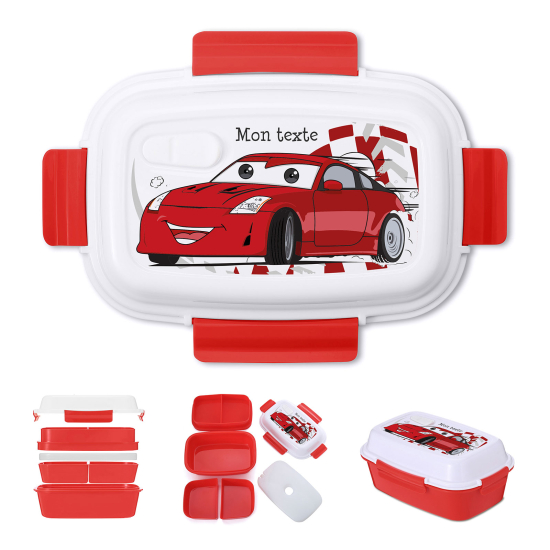 Fiambrera personalizada - Coche de carreras