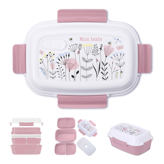 Fiambrera personalizada - Flores
