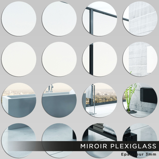 Kit Espejo acrílico plexiglás - Rondas