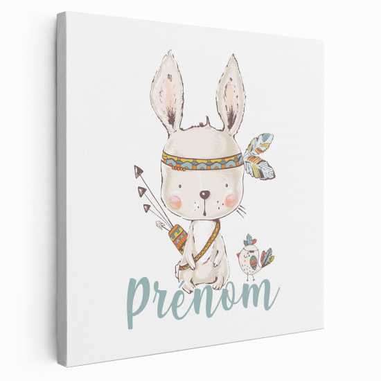Lienzo personalizado para niños - Infantil - Conejo Indio