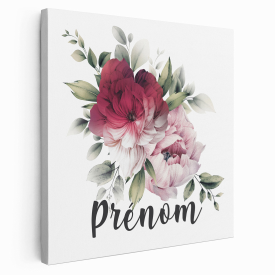 Lienzo personalizado para niños - Infantil - Flores