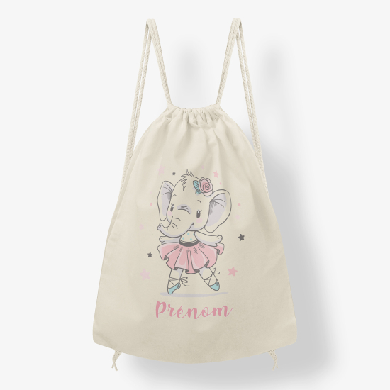 Mochila personalizada - Bailarina elefante