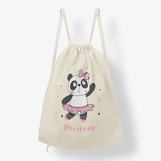 Mochila personalizada - Bailarina panda