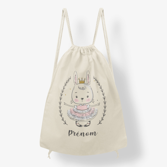 Mochila personalizada - Conejo bailarina