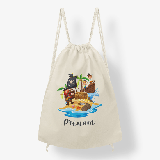 Mochila personalizada - La isla de los piratas