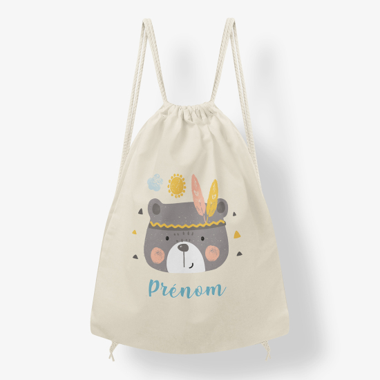 Mochila personalizada - Oso indio
