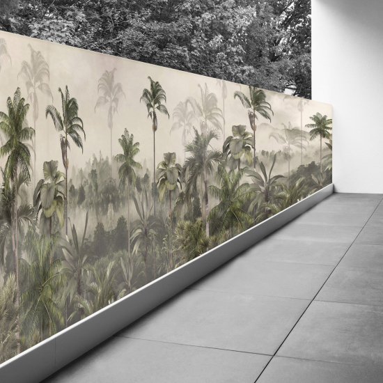 Pantalla de privacidad para balcón - 110x467 cm - Selva tropical