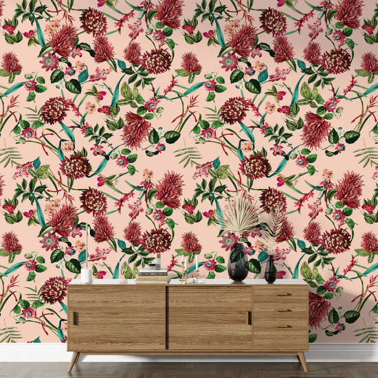 Papel pintado con motivos XL - Motivo floral
