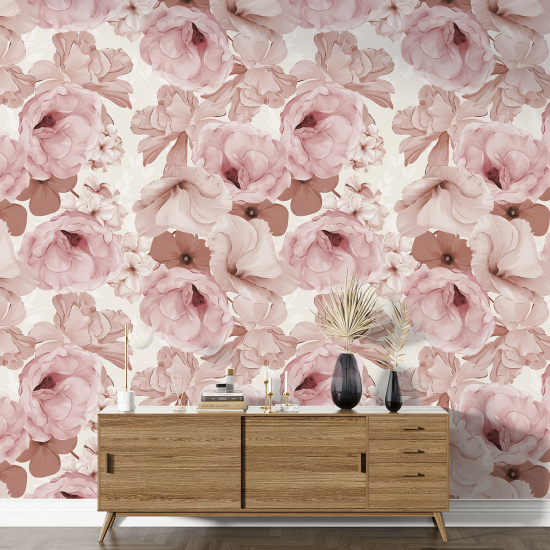 Papel pintado con motivos XL - Motivo floral