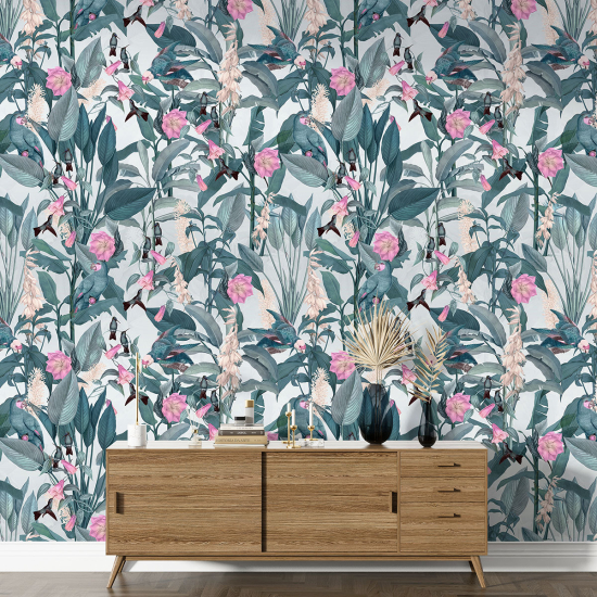 Papel pintado con motivos XL - Motivo floral