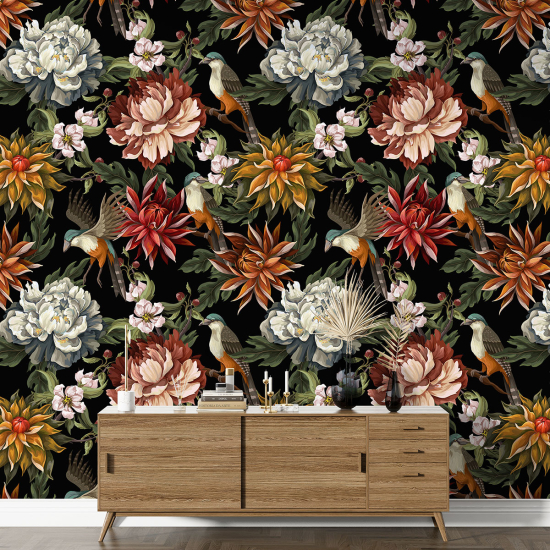 Papel pintado con motivos XL - Motivo floral