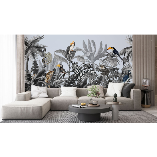 Papel pintado panorámico - Animales de la Selva