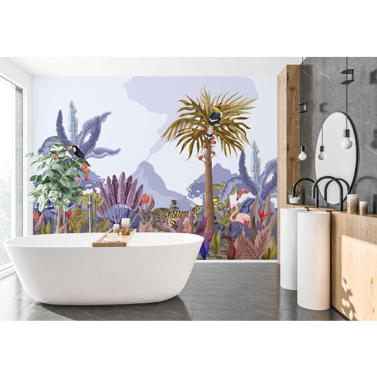 Papel pintado panorámico - Animales de la Selva
