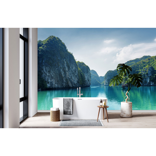 Papel pintado panorámico - Bahía de Ha Long