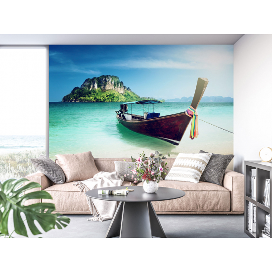 Papel pintado panorámico - Barco Tailandia