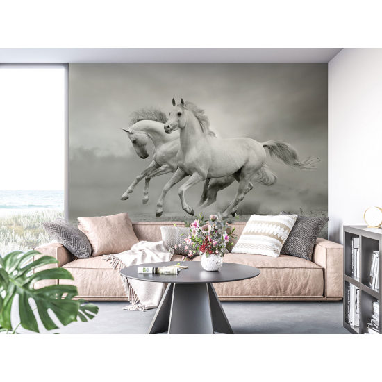 Papel pintado panorámico - Caballos