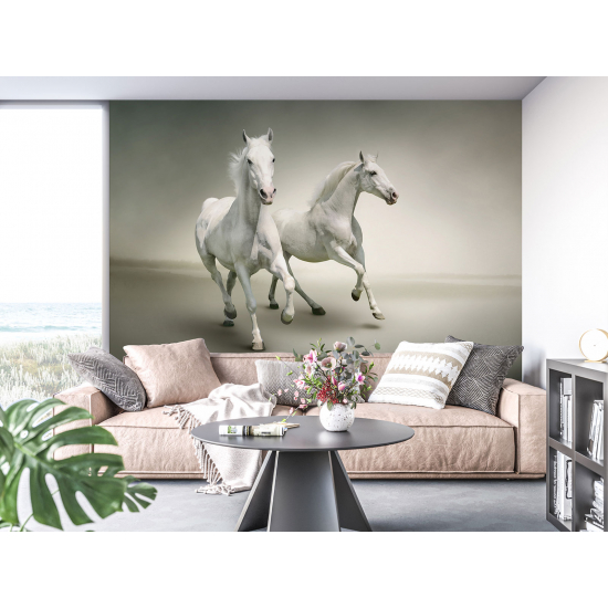Papel pintado panorámico - Caballos