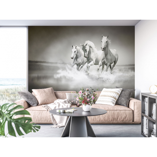 Papel pintado panorámico - Caballos