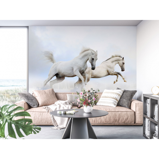 Papel pintado panorámico - Caballos