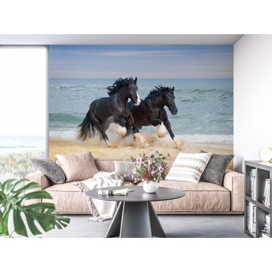 Papel pintado panorámico - Caballos
