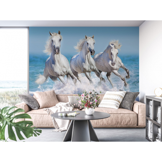 Papel pintado panorámico - Caballos