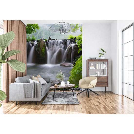 Papel pintado panorámico - Cascada