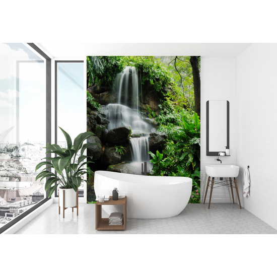 Papel pintado panorámico - Cascada