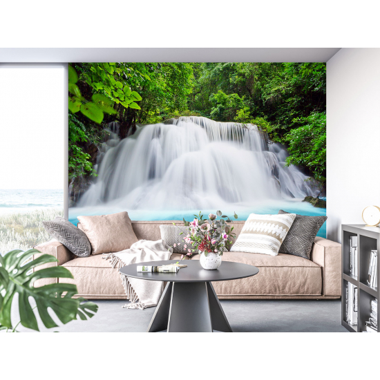 Papel pintado panorámico - Cascada