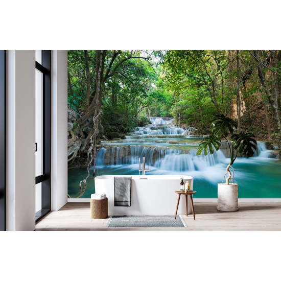 Papel pintado panorámico - Cascadas